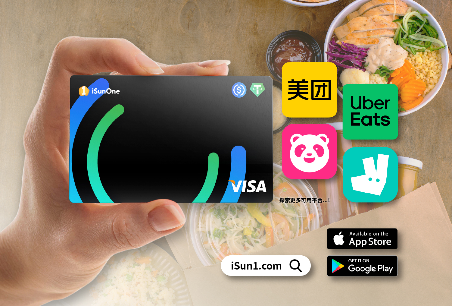 經測試，無論是支付例如Uber Eats，Foodpanda，Deliveroo或美团等等各个外賣平台，還是直接连支付宝或微信以线下購物，都沒有任何限制。