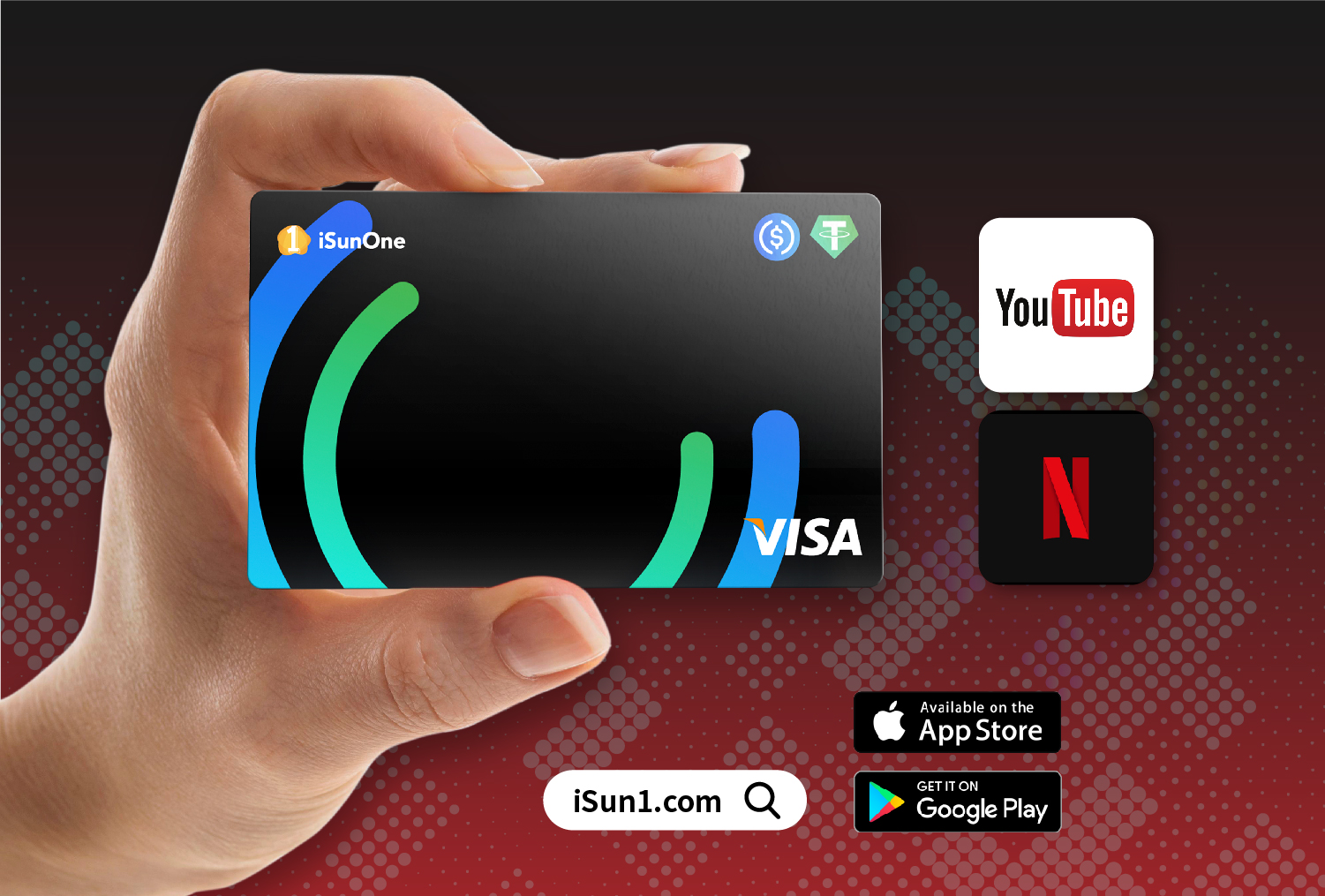 How to subscribe to streaming media such as Netflix and YouTube Premium with iSunOne Global Visa Card