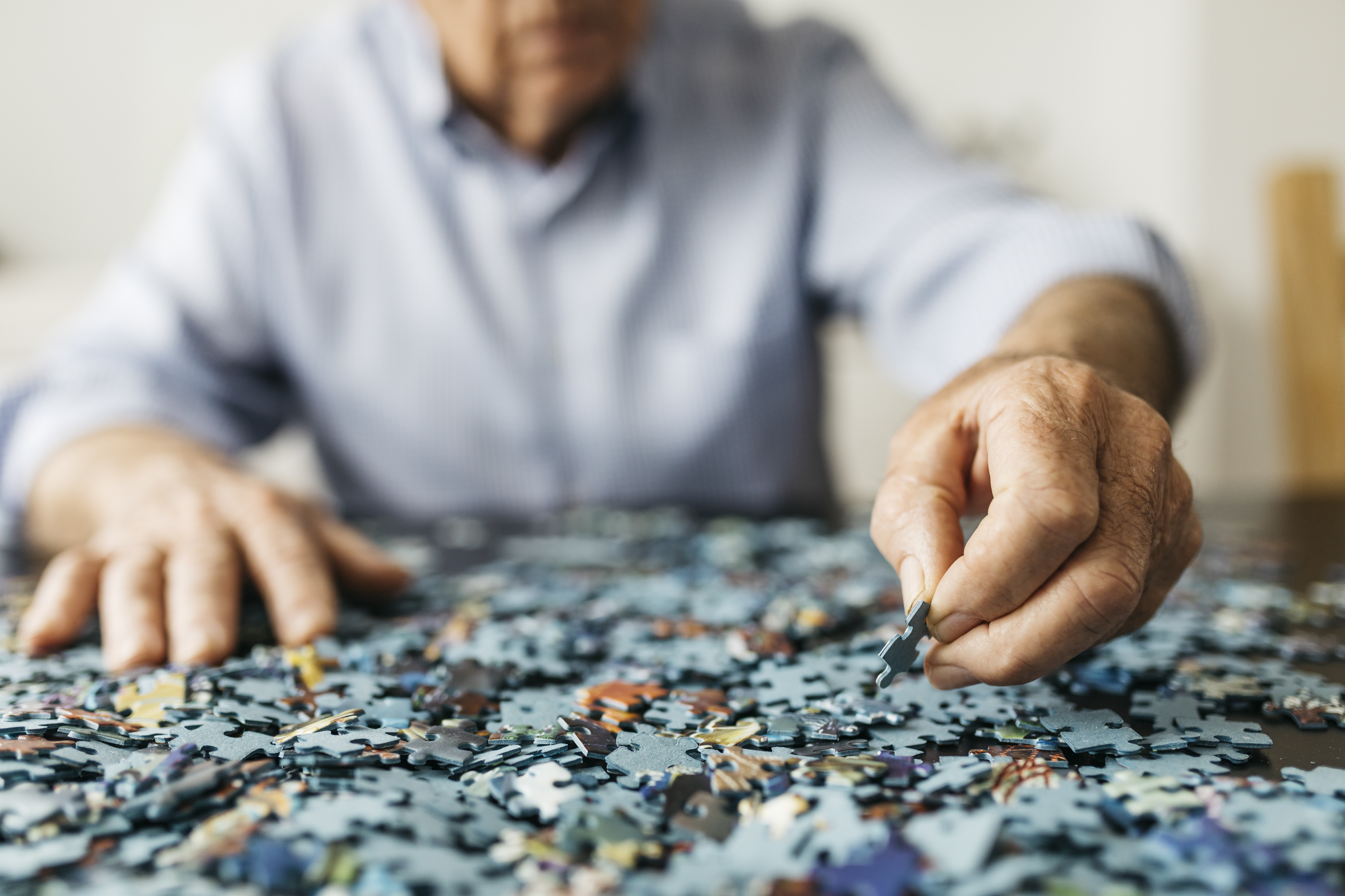 Doing Jigsaw Puzzle